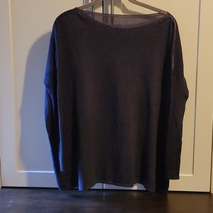 Purple sweater with boat neck